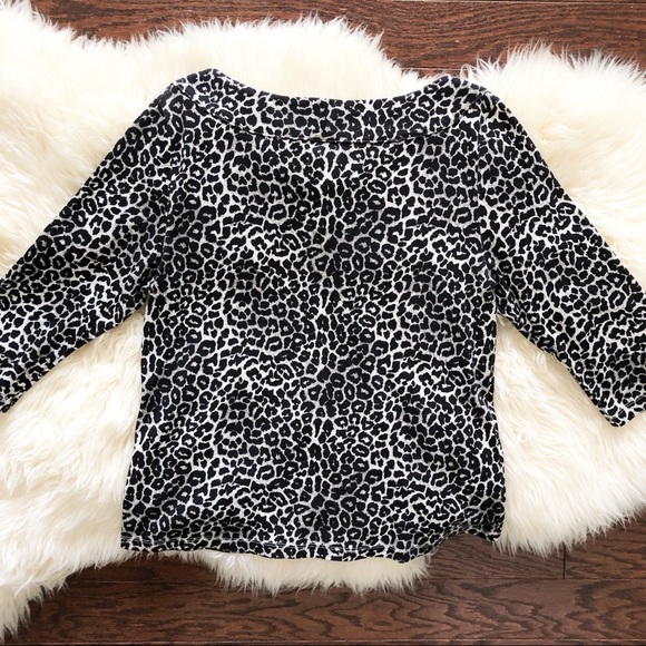 Rafaella 3/4 Sleeve Leopard Print Top Size XL - Picture 5 of 5